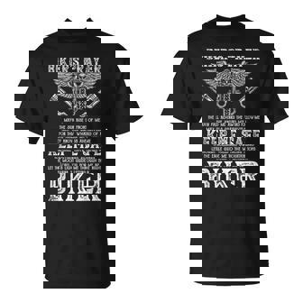 Vintage Motorcycle Biker Biker's Prayer Biking Motorcycling T-Shirt - Monsterry