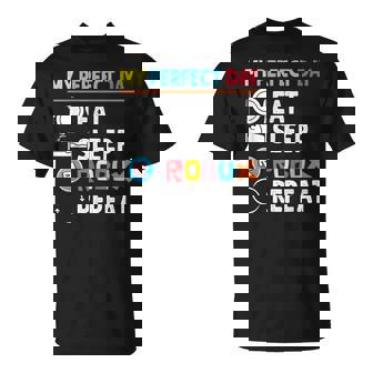 Vintage My Perfect Day Eat Sleep Robux Repeat T-Shirt - Thegiftio