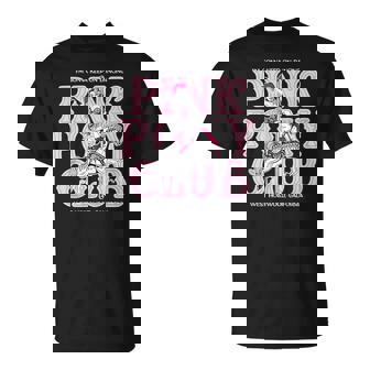 Vintage Pink I'm Gonna Keep On Dancing Cute Girl Pony Club T-Shirt | Mazezy