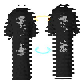 Vintage Portal Cat Video Game Animal Cute Meme T-Shirt - Monsterry