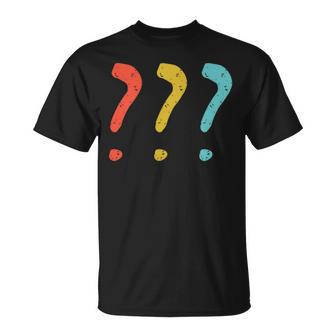 Vintage Question Mark T-Shirt - Geschenkecke