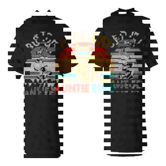 Vintage Retro Best Cat Auntie Ever Cute Cat Sunglasses Owner T-Shirt | Mazezy