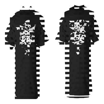 Vintage Skull Death Guard Symbol Skeleton Circle T-Shirt | Seseable CA