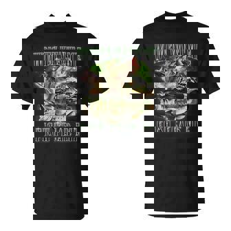 Vintage Want Me Fish Bass Fear Me Fisherman T-Shirt - Thegiftio UK