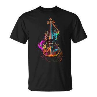 Violin Colourfuliolin Foriolinists T-Shirt - Geschenkecke