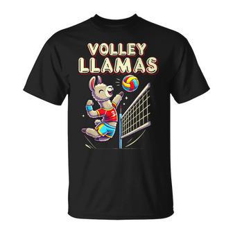 Volley Llama Volleyball Sport Team Women T-Shirt - Thegiftio UK