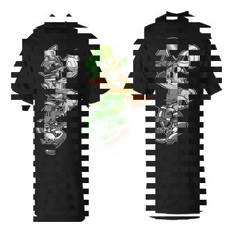 Volleyball Leprechaun St Patrick's Day Player T-Shirt - Seseable