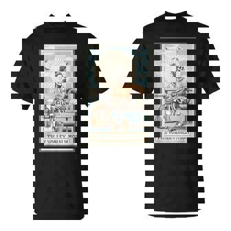 The Volleyball Mom Skeleton Tarot Card Game Day Mother's Day T-Shirt | Mazezy
