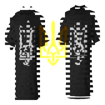 Volodymyr Zelensky Escudo De Ucrania Tryzub Trident Camiseta unisex - Regaloses