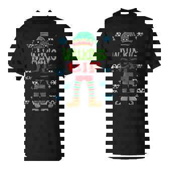 Walkers Lazy Christmas Costume Walking Elf T-Shirt - Monsterry