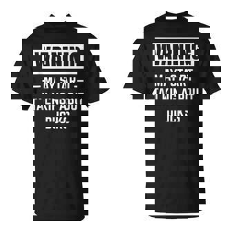 Warning May Start Talking About Ducks Feeding Ducks Tank Top T-Shirt - Monsterry