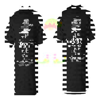 Wary Elf Group Christmas Pajama Party Tank Top T-Shirt - Monsterry