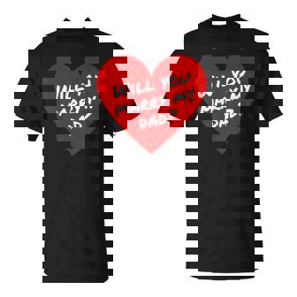Wedding Proposal Will You Marry Me Classic Fit Cotton Polyester Blend T-Shirt - Monsterry
