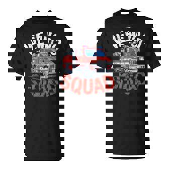 Wee Woo Squad Firefighter Fire Truck Fireman Women T-Shirt - Seseable
