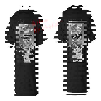Welcome Mr President Gansta Thug Donald Trump Bitcoin Meme Camiseta unisex - Regaloses