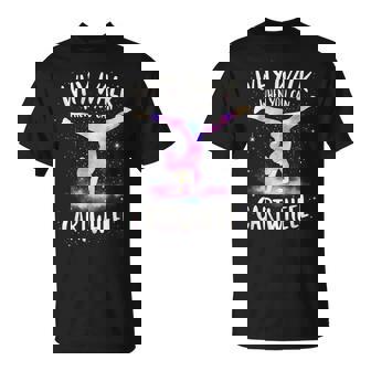 Why Walk When You Can Cartwheel Gymnast Girls Gymnastics T-Shirt - Monsterry
