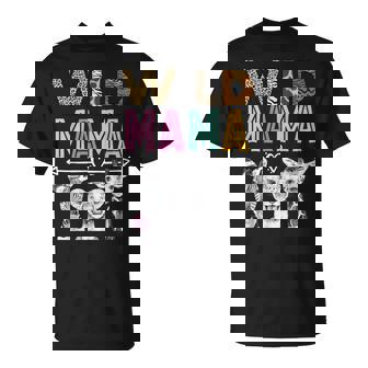 Wild Mama Zoo Theme Birthday Safari Jungle Fiesta A Juego Camiseta unisex - Regaloses