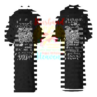 Wish A Very Happy Birthday Husband In Heaven Memorial Family T-Shirt - Monsterry