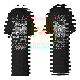 Wish A Very Happy Birthday Uncle In Heaven Memorial Family T-Shirt - Monsterry