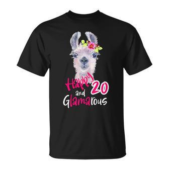 Women's 20Th Birthday 20S Birthday Decoration Lama T-Shirt - Geschenkecke