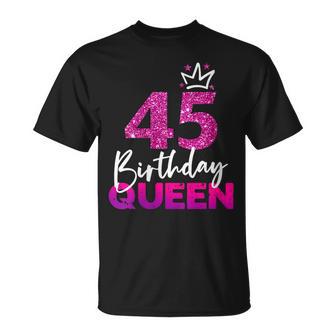 Women's 45Th Birthday Queen 45Th Birthday T-Shirt - Geschenkecke