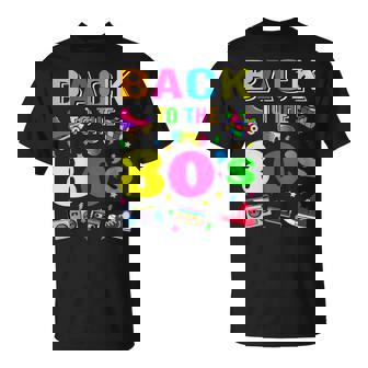 Women's 80S Retro Motto I Love 80'S With-Neck T-Shirt - Geschenkecke