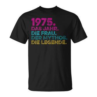 Women's Birthday intage 1975 Woman Myth Legend T-Shirt - Geschenkecke