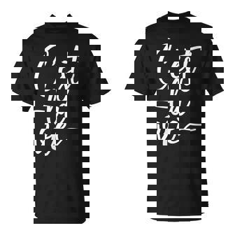 Women's C'est Laie French Speich So Is Das Leben With-Neck T-Shirt - Seseable