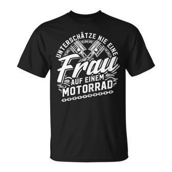 Women's Cool Motorcyclist Hot Biker Saying Motorcycle Ladies T-Shirt - Geschenkecke