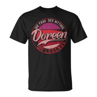 Women's Doreen The Woman Of Mythos The Legend First Name S T-Shirt - Geschenkecke