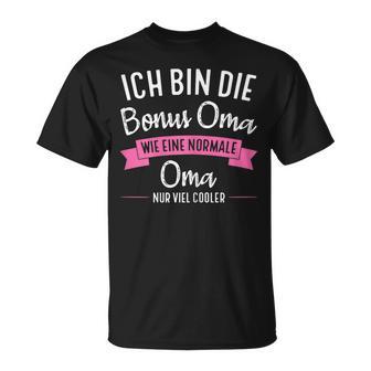 Women's Ich Bin Die Bonus Grandma Bonus Grandma Family T-Shirt - Geschenkecke