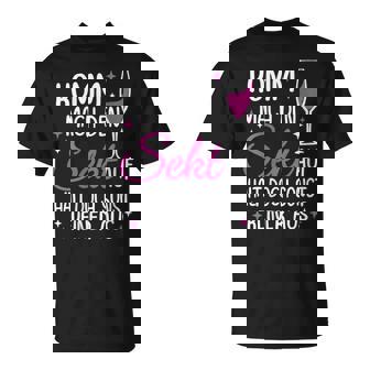 Women's Komm Mach Den Sekt Auf Halt Doch Sonst Keine Aus Champagne With-Neck S T-Shirt - Seseable