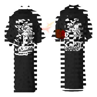 Women's Schluckspecht An Herrentag Specht Anatertag Trinkt Bier Bier With-Neck T-Shirt - Geschenkecke