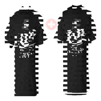 Women's Switzerland Flag With-Neck T-Shirt - Seseable