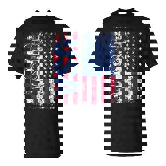 Women's Usa American Flag Children America Usa With-Neck T-Shirt - Geschenkecke