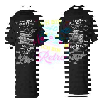 Women's With-Neck Ich Bin Nicht Alt Ich Bin Retro 70S 80S 90S T-Shirt - Seseable