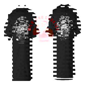 Workout Gym Santa Claus Fitness Bodybuilding Swole T-Shirt - Monsterry
