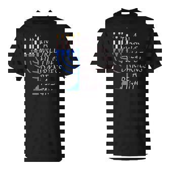 In A World Full Of Darkness Be A Light Hanukkah Menorah T-Shirt | Mazezy