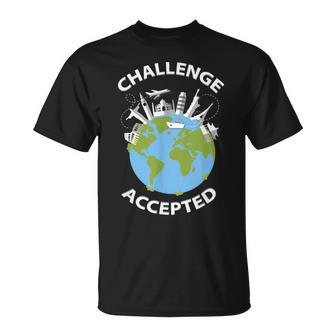 World Travel International Travel Challenge Accepted T-Shirt - Cadeauxyz