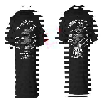 World's Coolest Dog Dad Papa Hombre Pitbull Camiseta unisex - Regaloses