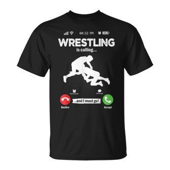 The Wrestling Calls Retro Wrestling Wrestling T-Shirt - Geschenkecke