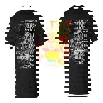 They Not Like Us Black History Melanin African Black Women T-Shirt - Monsterry
