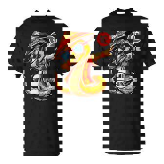 Year Of Snake Dabbing Chinese New Year 2025 Snake Zodiac T-Shirt - Thegiftio