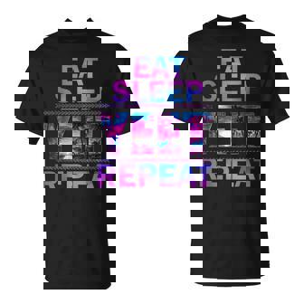 Yeet Eat Sleep Yeet Repeat Saying Kid T-Shirt | Seseable CA