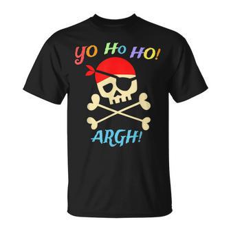 Yo Ho Ho Pirate Argh Boys And Girls Pirate T-Shirt - Monsterry