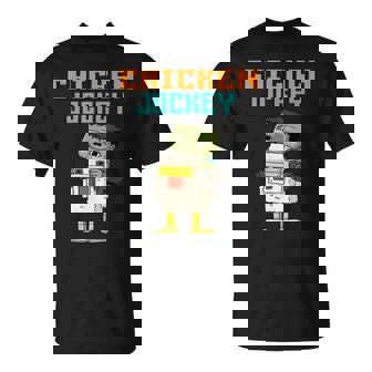 Zombie Chicken Zombie Jockey Pixel Gamer Graphic T-Shirt | Mazezy