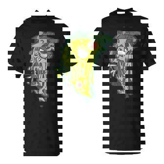 Zombie Pizza Slice Humor Style T-Shirt - Monsterry