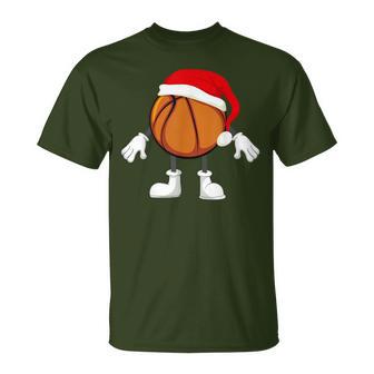 Basketball Christmas Santa Basketball Santa T-Shirt - Geschenkecke