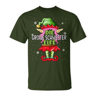 Big Sister Elf Christmas Family Christmas T-Shirt - Geschenkecke