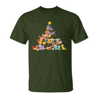 Cat Christmas Tree Cute Christmas Men T-Shirt - Geschenkecke